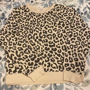 Grayson Threads Cheetah print Sweatshirt size small